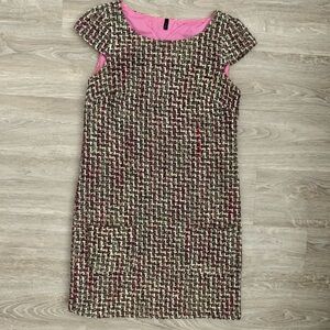 BenettonChic Tweed Cap Sleeve Dress